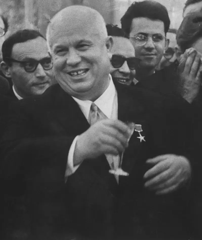 In any year, Khrushchev was as extraordinary a dictator as the world has ever seen. Not since Alexander the Great had mankind seen a despot so willingly, so frequently, and so publicly drunk. Not since Adolf Hitler had the world known a braggart so arrogantly able to make good his own boasts. In 1957 Nikita Khrushchev did more than oversee the launching of man's first moons. He made himself undisputed and single master of Russia. Few men had traveled so far so fast. —