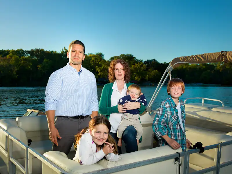 Bill and Christina Balderaz, 39 and 37, Upper Arlington, Ohio.
              The couple got a windfall when Bill's company was sold. But in hopes of retiring before 60, they continue to spend as carefully as before.