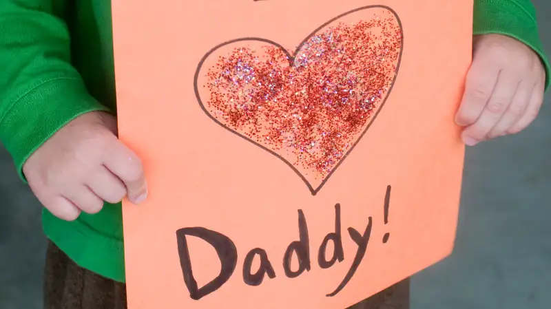 Homemade I Love Daddy sign