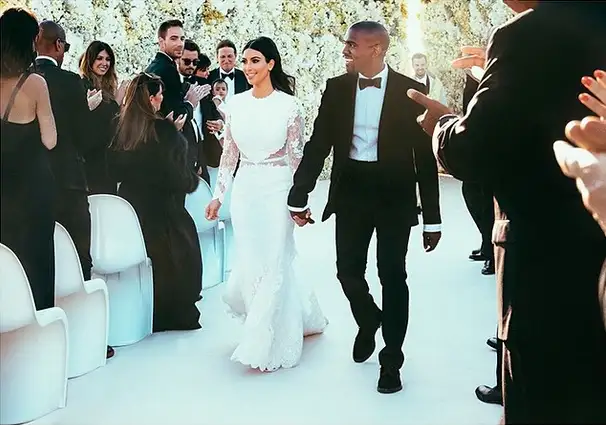 Kim Kardashian and Kanye West wedding