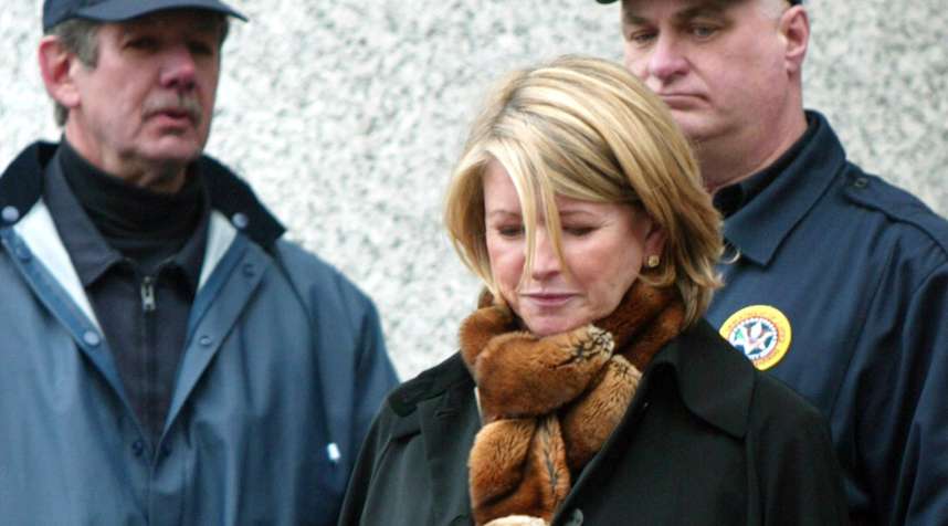 Businesswoman Martha Stewart, 62 leaves federal court in New York City on March 5, 2004. Stewart was found guilty on all counts over a suspicious stock sale.