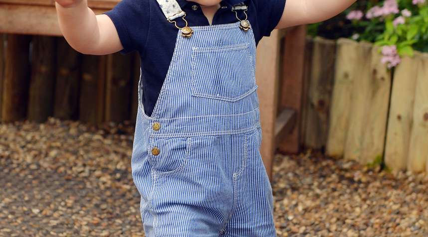 At just 1 year old, Britain's Prince George is still too young to know just how different he is from other tykes.