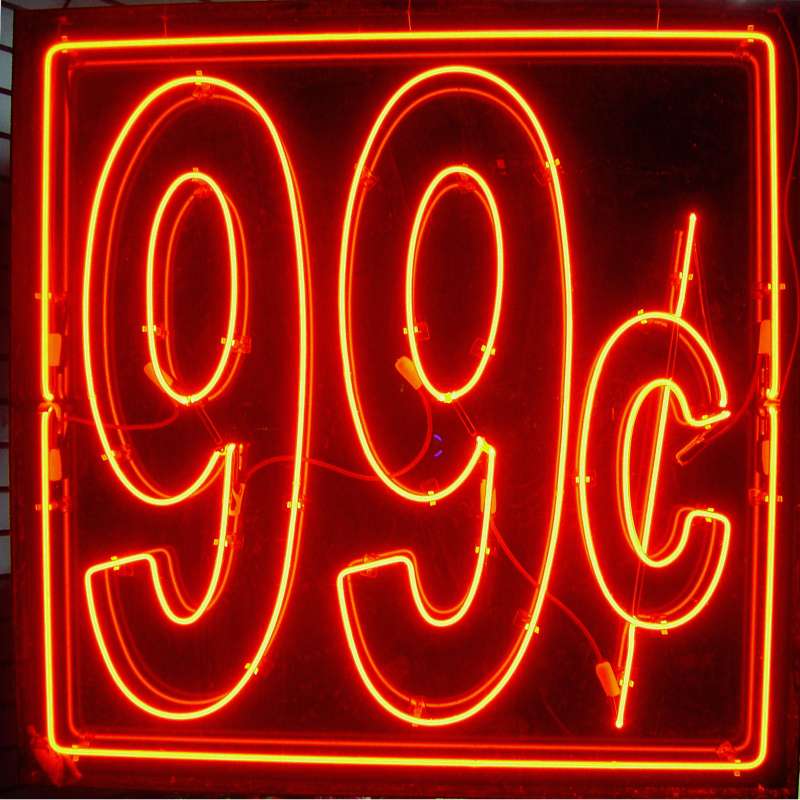 99 cent sign