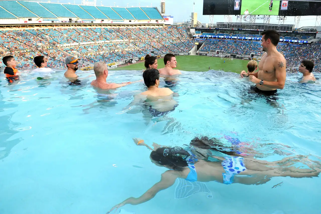 Jacksonville Jaguar awesome pool inside the stadium.