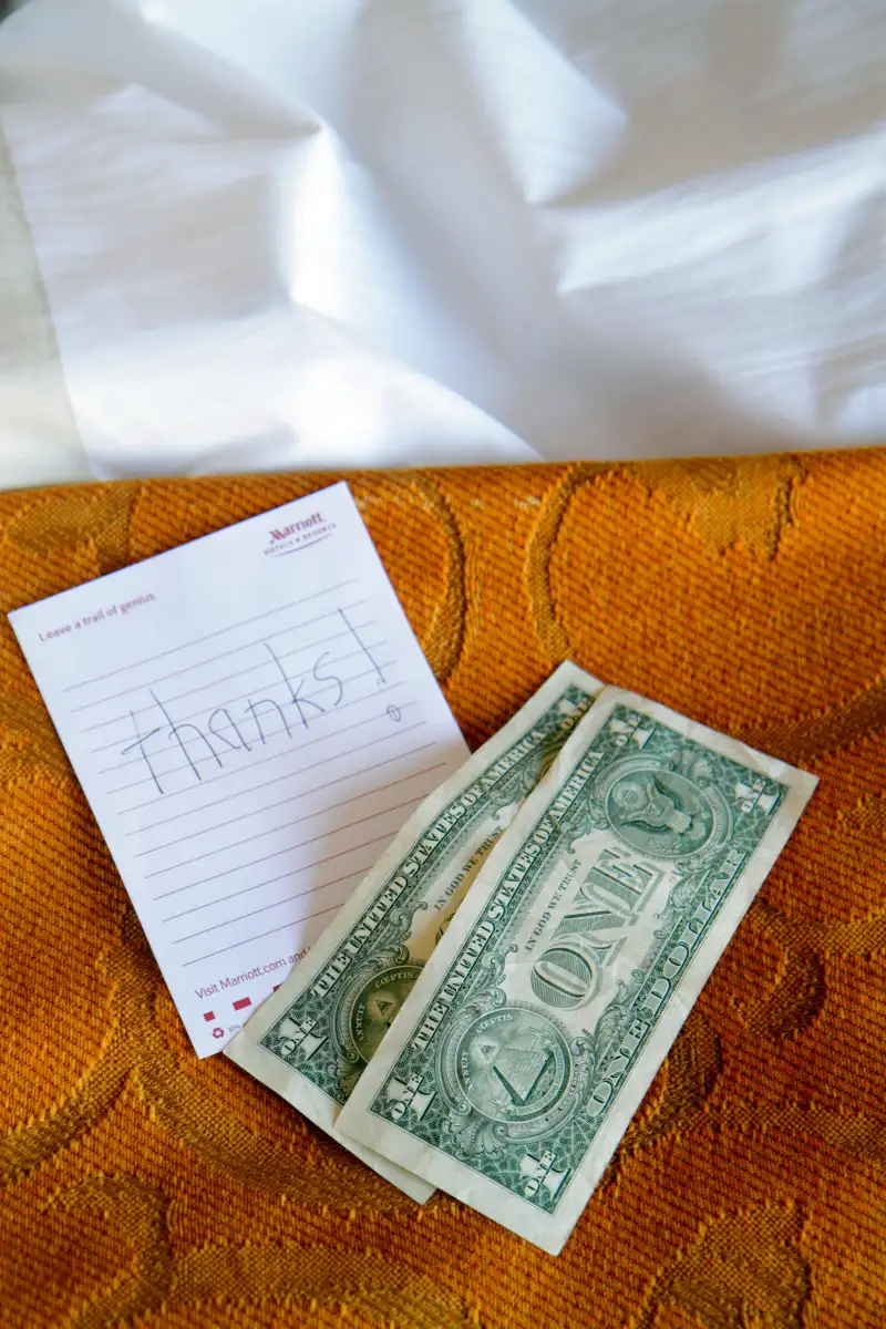 Tip at Marriott hotel