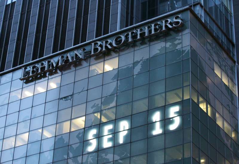 Lehman Brothers world headquarters is shown Monday, Sept. 15, 2008 in New York.