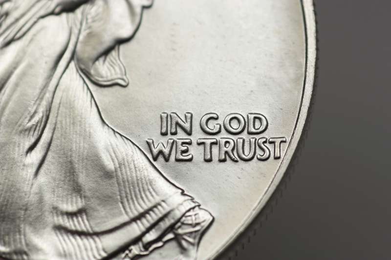 In God We Trust on a coin