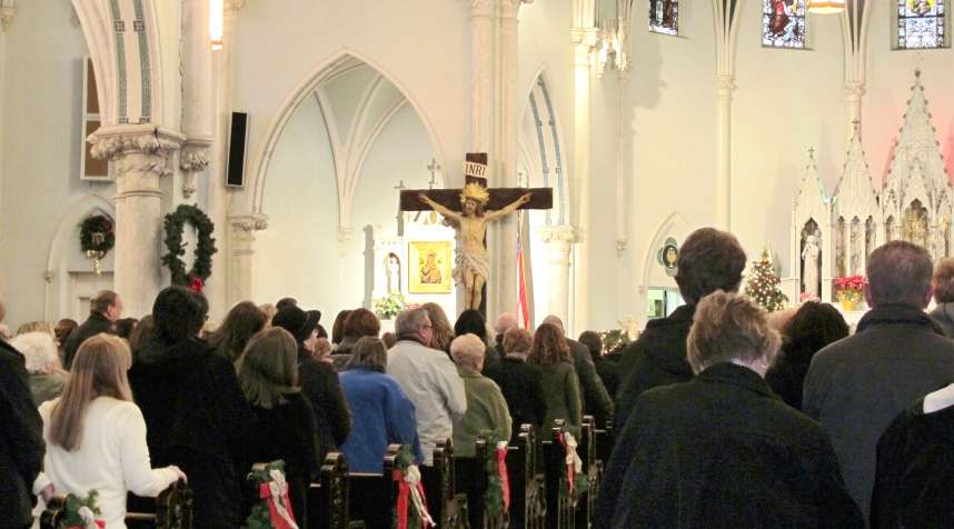 A  Mass Mob  in January packed the pews of Our Lady of Perpetual Help Church in Buffalo, N.Y.