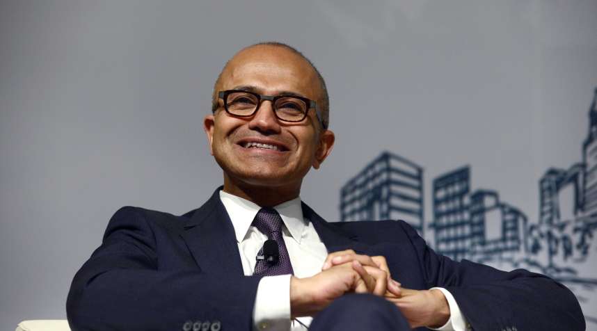 Microsoft CEO Sayta Nadella isn't smiling after his comments about women in the workplace were universally panned.