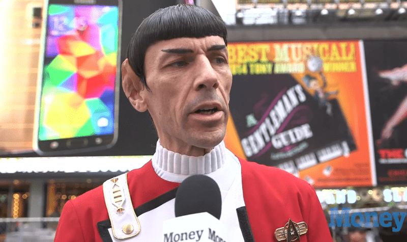 Mr. Spock in Times Square