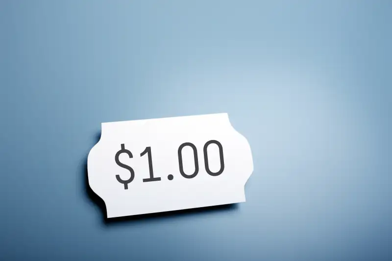 $1.00 price sticker
