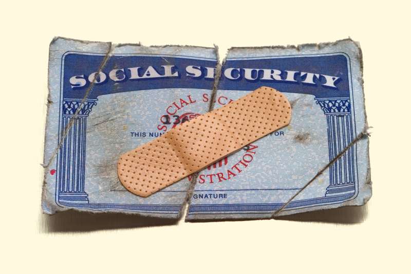 Band-Aid on Social Security card