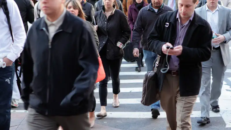 commuters at rush hour