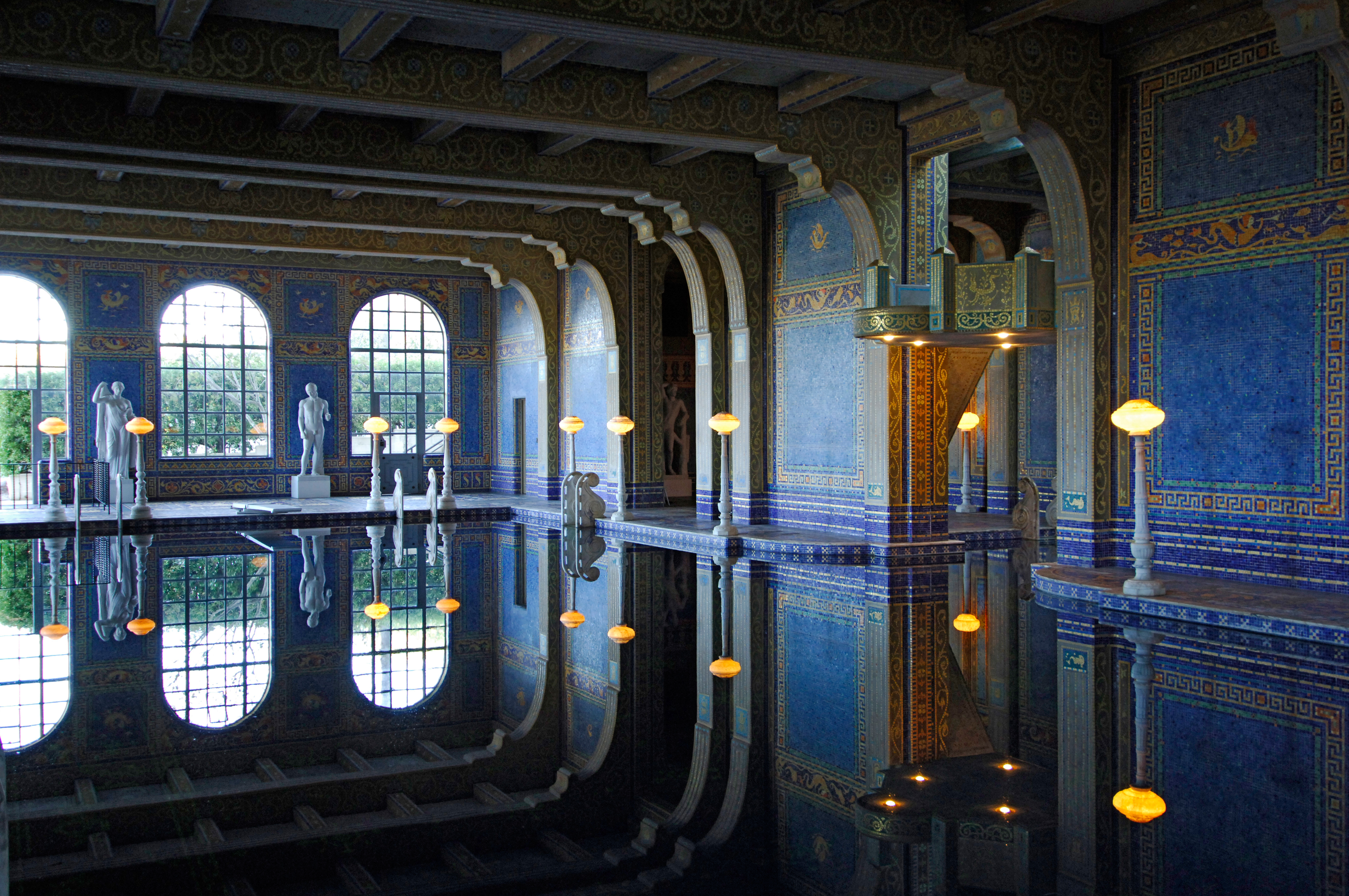 Indoor Pool at Hearst Castle, designed in style of Roman baths.