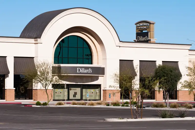 Dillards retail department store.