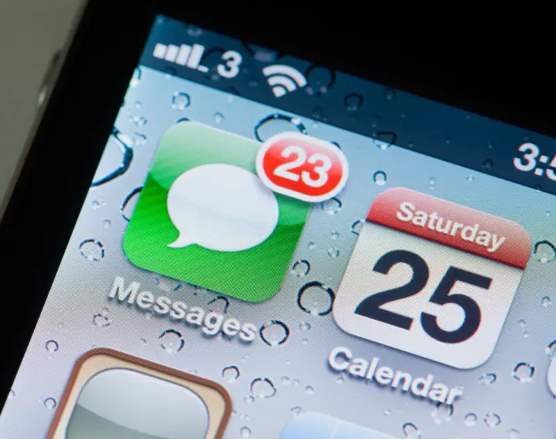 23 messages on iPhone