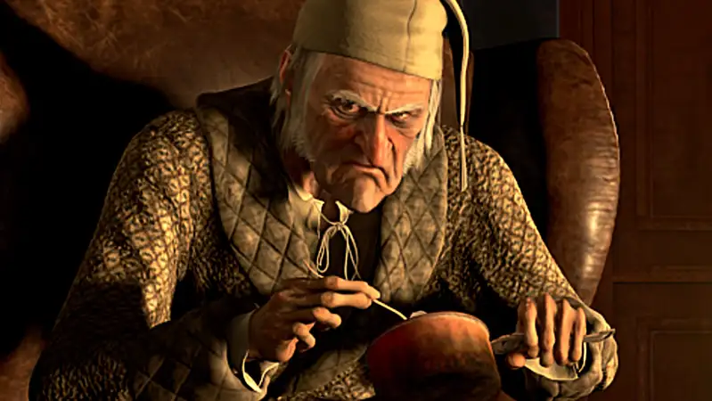 Scrooge in A Christmas Carol