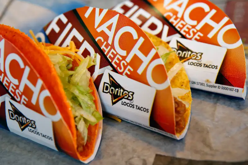 Doritos Locos tacos at a Taco Bell restaurant