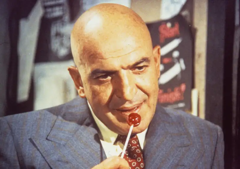 Telly Savalas of the TV series 'Kojak.'