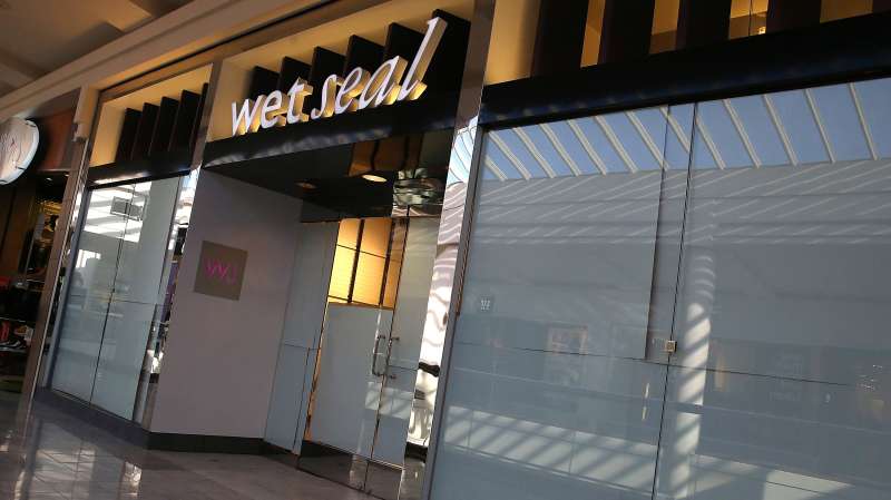 Paper covers the windows at a closed Wet Seal store on January 7, 2015 in San Francisco, California. Wet Seal, a teen clothing retailer, announced that it has closed 338 of its retail stores and will lay off nearly 3,700 employees.