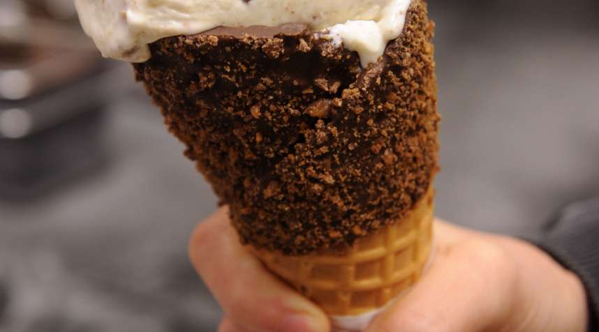 A cone at Marble Slab Creamery, which is offering two-for-one ice cream on National Ditch Your New Year's Resolutions Day .