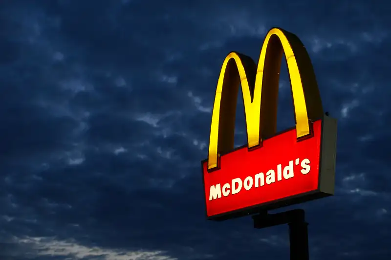 A McDonald's restaurant in Encinitas, California.