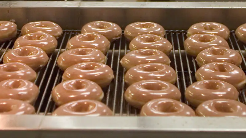 Krispy Kreme donut production line