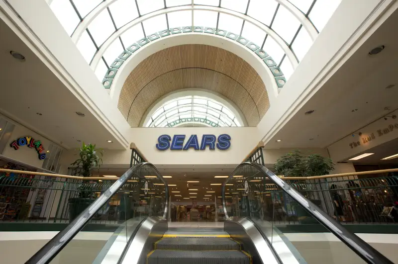 Sears store in the mall