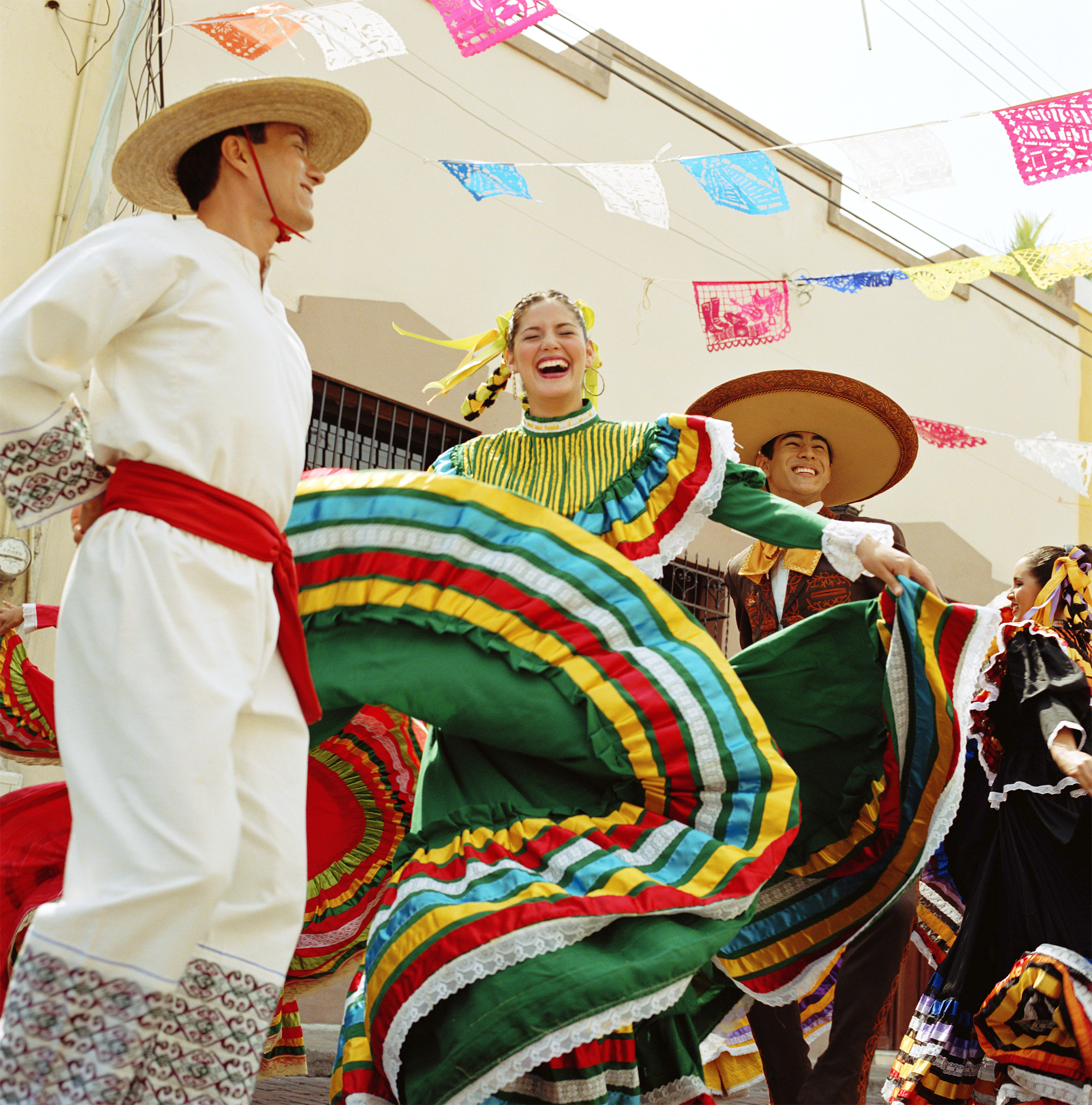Folk dancers perform in Mérida, Mexico.