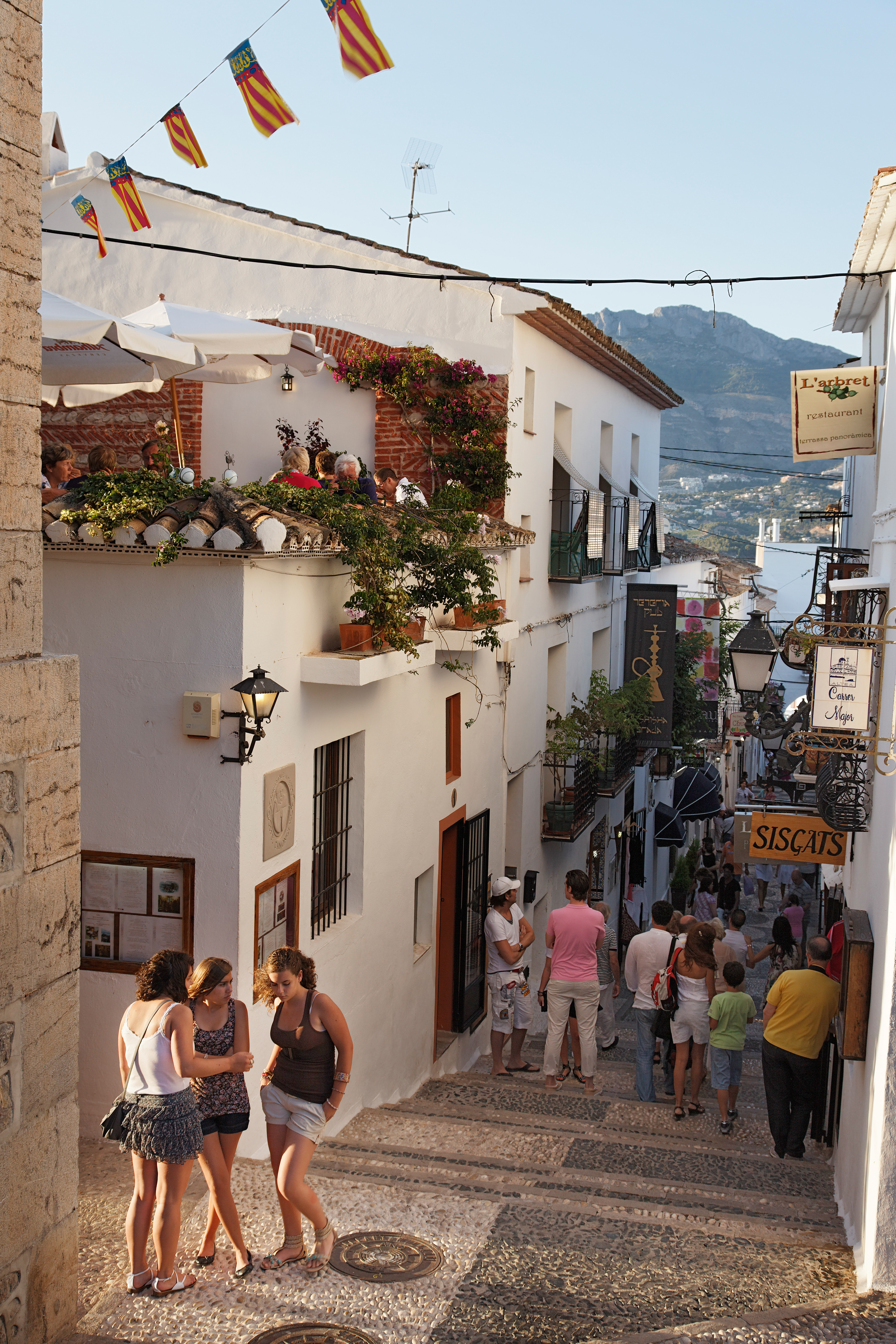 Altea, a town in the Alicante province along the Mediterranean, is known for a quaint old town with winding—and sometimes steep—streets.