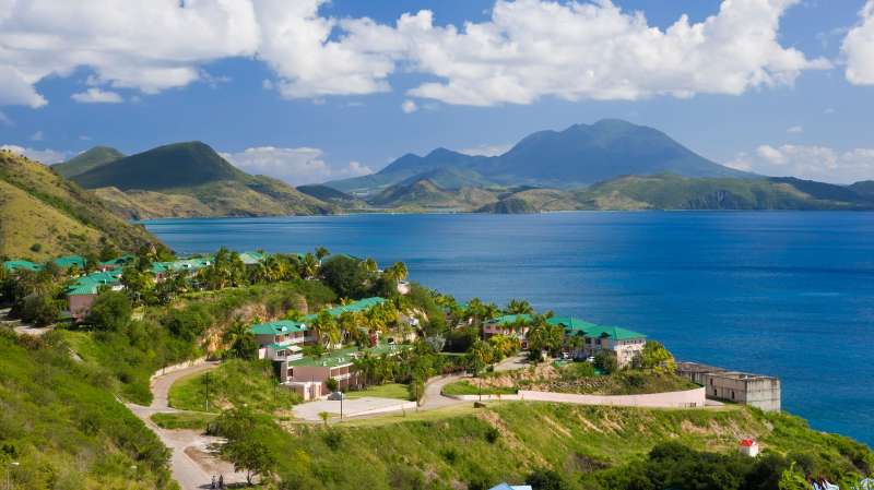Frigate Bay, southeast of Basseterre, St. Kitts, Leeward Islands, West Indies