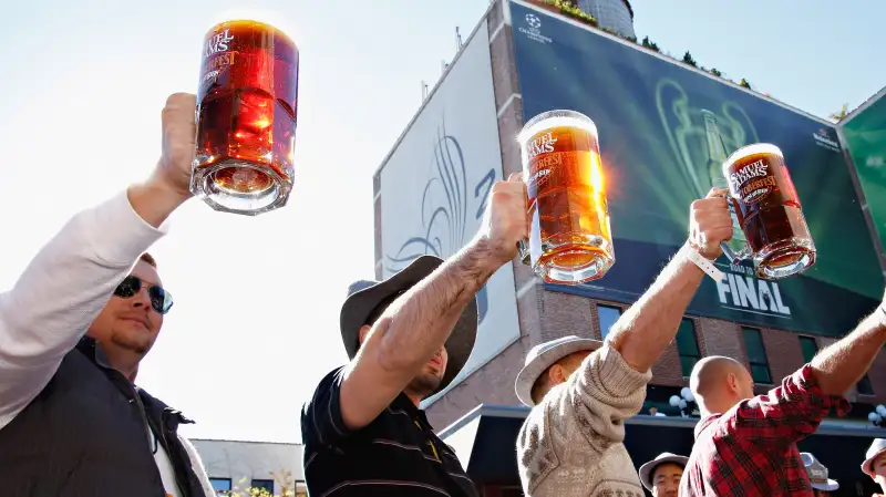 Samuel Adams at Oktoberfest during the New York City Wine & Food Festival