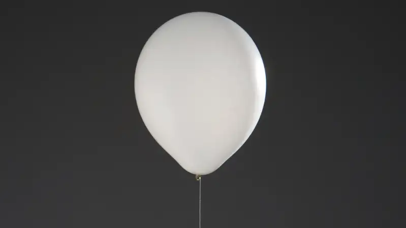 two balloons tied to one another