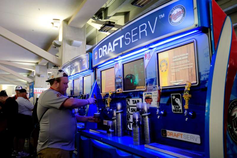 DraftServ beer machine, Target Field, Minneapolis, Minnesota