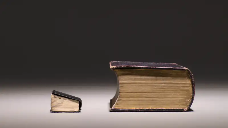 differently scaled books