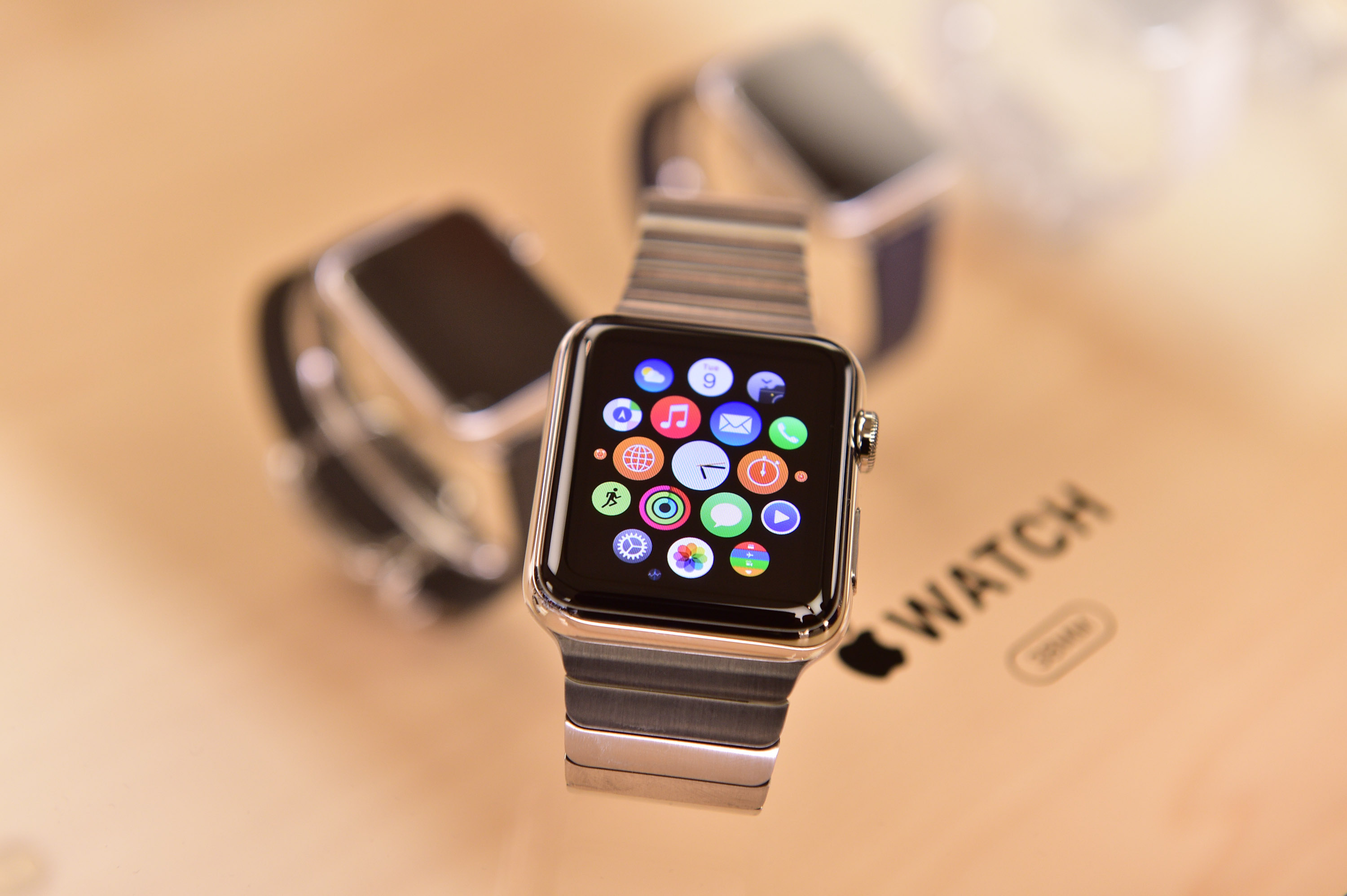 The Apple Watch, officially released on April 24, 2015. The sport model starts at $349. The mid-tier Apple Watch starts at $499, while the Apple Watch Edition starts at $10,000.