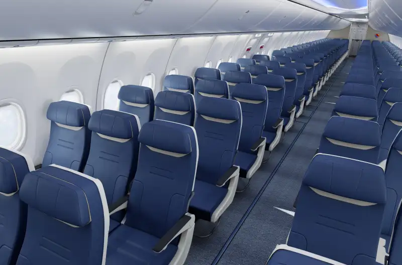 Transforming Airline Seats Adjust Width for Each Passenger