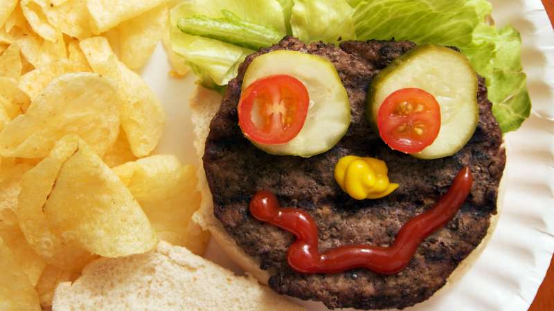 burger face