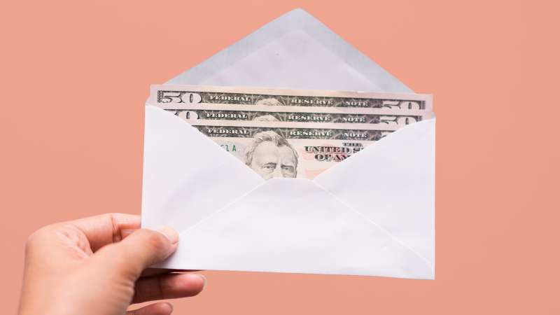 envelope of money