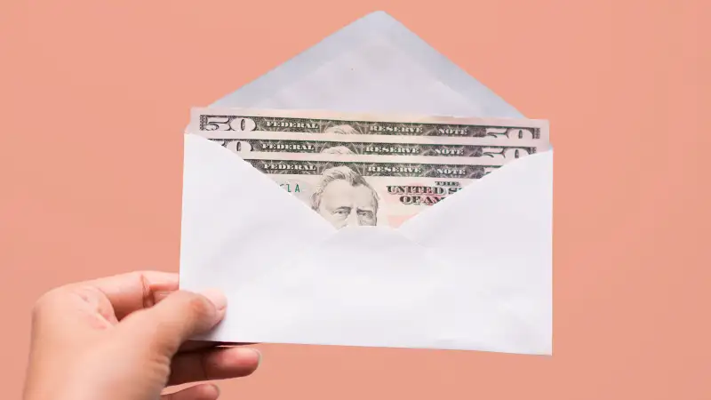 envelope of money