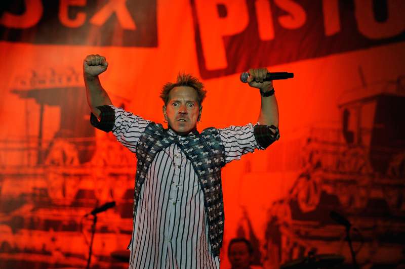 The Sex Pistols lead singer John Lydon, also known as Johnny Rotten, performs at the Azkena Rock Festival in Vitoria September 5, 2008.