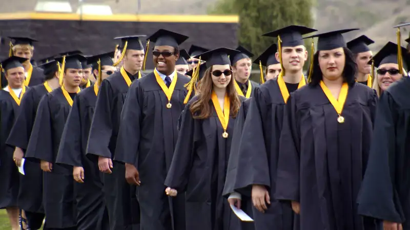 New college grads on procession