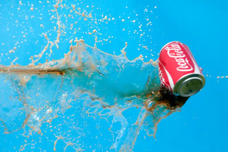exploding coke can