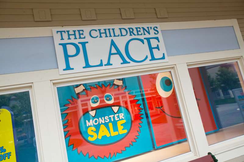 The Children's Place store at the Settlers' Green Outlet Village in North Conway, New Hampshire