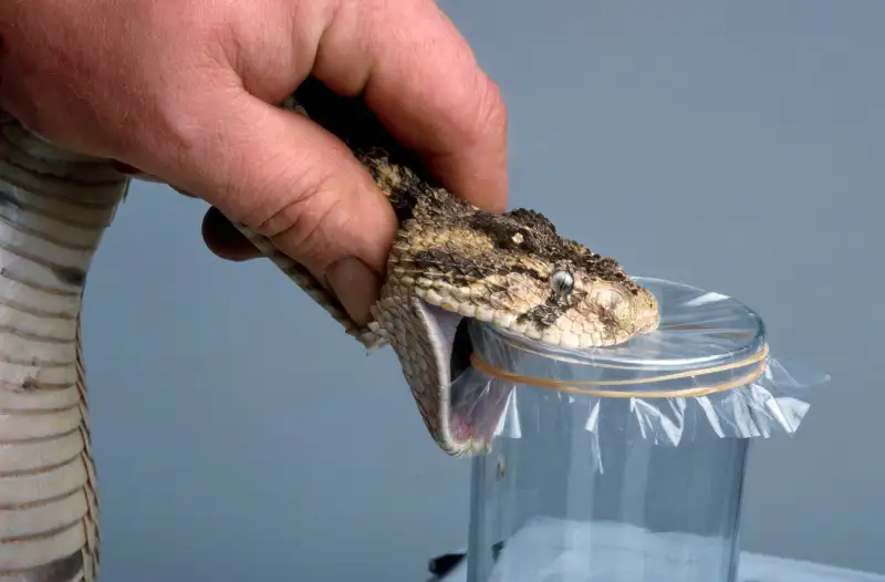 Snake milking