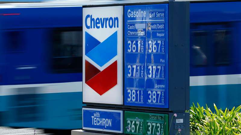 gas prices at chevron gas station