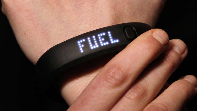 The new NIKE+ FuelBand, an innovative wristband that tracks and measures everyday movement for what Nike says is to motivate and inspire people to be more active.
