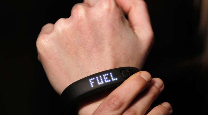 The NIKE+ FuelBand tracks and measures everyday movement for what Nike says is to motivate and inspire people to be more active.
