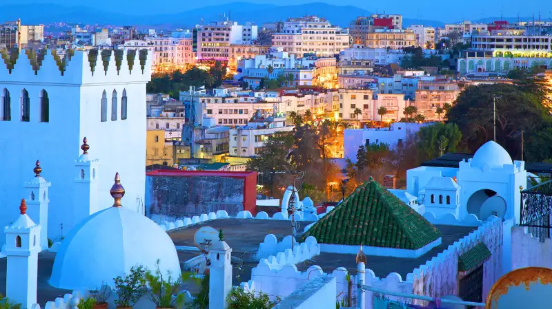 View over Kasbah to Tangier, Morocco