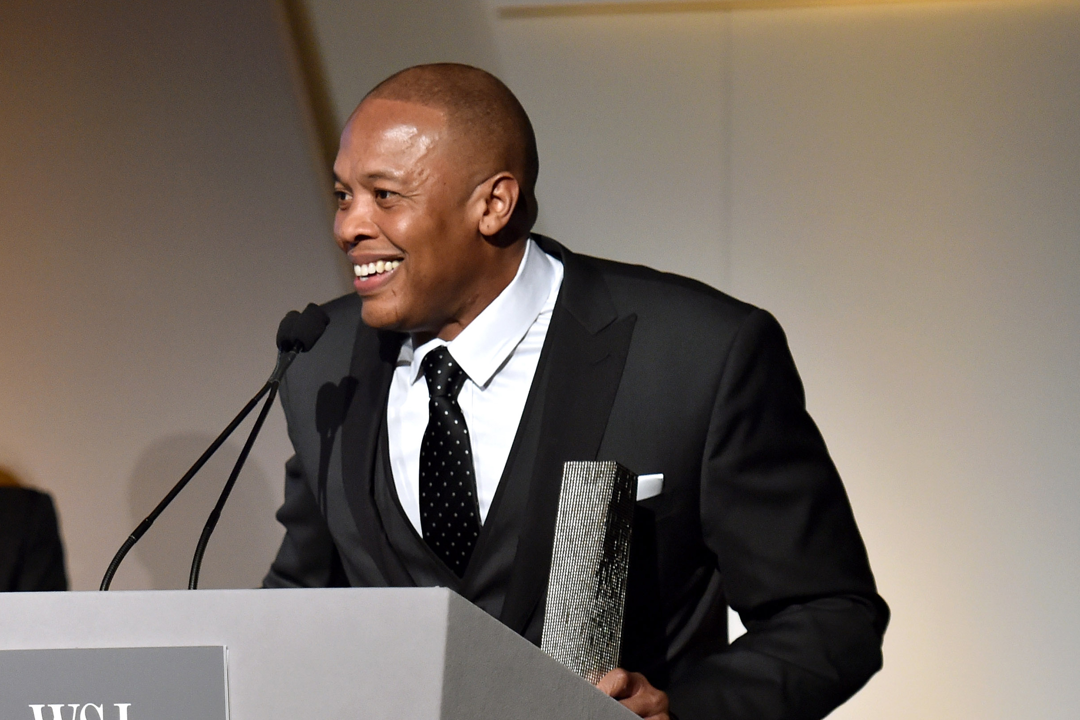 Dr. Dre speaks onstage at WSJ. Magazine's  Innovator Of The Year  Awards at Museum of Modern Art on November 5, 2014 in New York City.